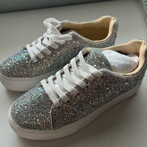 Betsey Johnson Rhinestone Sneakers